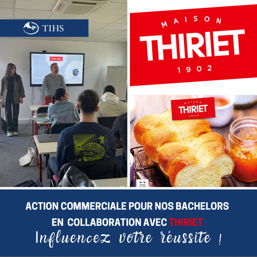 La maison Thiriet choisit l'école TIHS Business School pour son action commerciale.