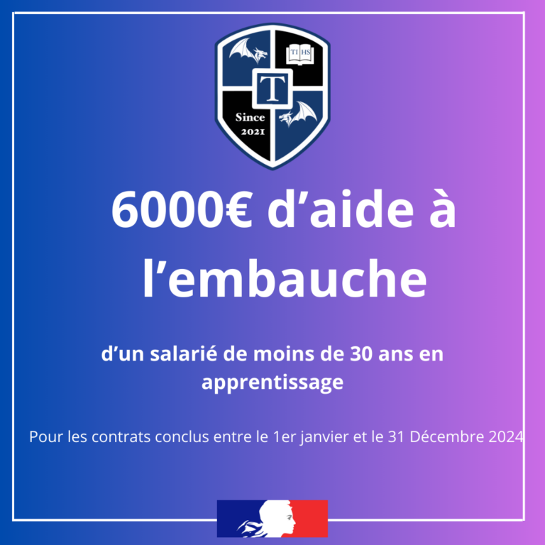 TIHS Business School : L’aide à l’embauche pour les contrats d’apprentissage toujours d’actualité ! – TIHS Business School